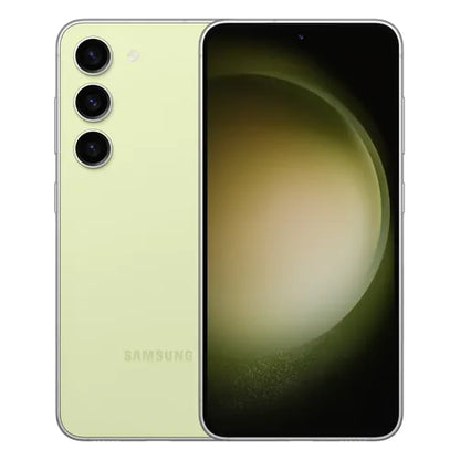 Samsung Galaxy S23 Lime color — vibrant unlocked phone, available for retail and wholesale customers with 128GB and 256GB storage