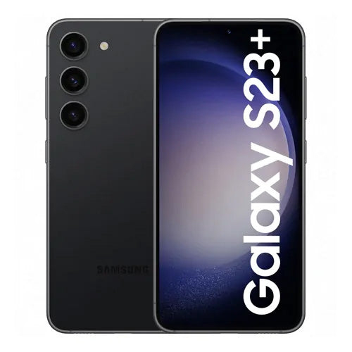 Samsung Galaxy S23 Plus in Phantom Black — sophisticated unlocked device, available in 256 GB or 512 GB for wholesale and retail