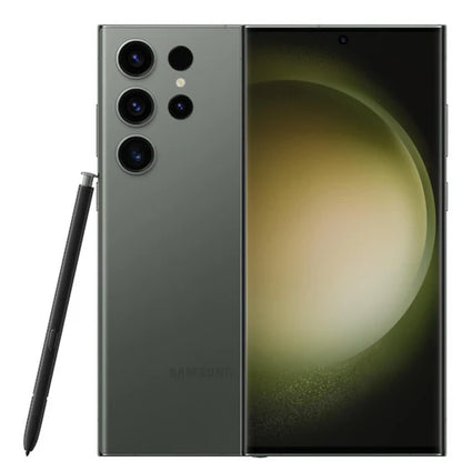 Samsung Galaxy S23 Ultra Green edition — stylish unlocked Android flagship, available for wholesale and retail customers with 256GB, 512GB, or 1TB storage options