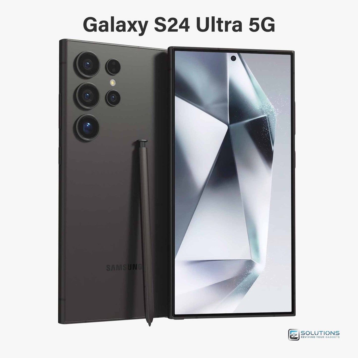 Samsung Galaxy S24 Ultra Titanium Black — premium unlocked flagship, available in 256 GB, 512 GB, and 1 TB storage for retail and wholesale customers