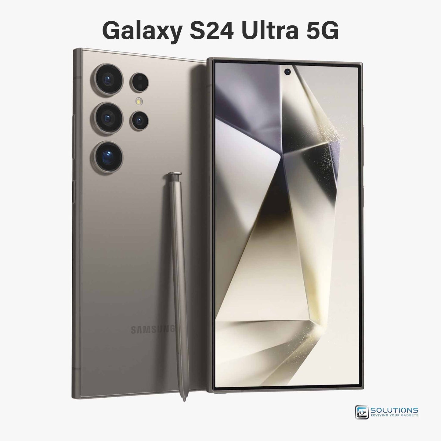 Samsung Galaxy S24 Ultra Titanium Gray — elegant unlocked device, offered for retail and wholesale with 256 GB, 512 GB, or 1 TB storage