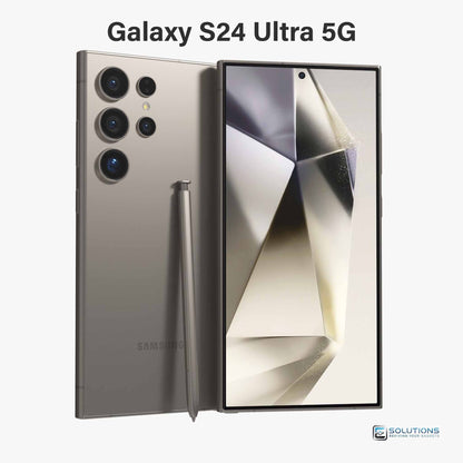 Samsung Galaxy S24 Ultra Titanium Gray — elegant unlocked device, offered for retail and wholesale with 256 GB, 512 GB, or 1 TB storage