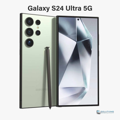 Samsung Galaxy S24 Ultra Titanium Green — exclusive unlocked variant, available through retail and wholesale in 256 GB, 512 GB, or 1 TB storage