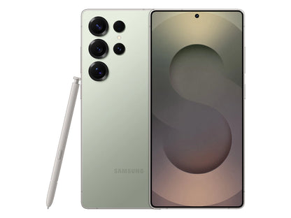Samsung Galaxy S25 Ultra Titanium Jadegreen — Samsung.com exclusive unlocked phone, available for wholesale and retail in 256GB, 512GB, and 1TB