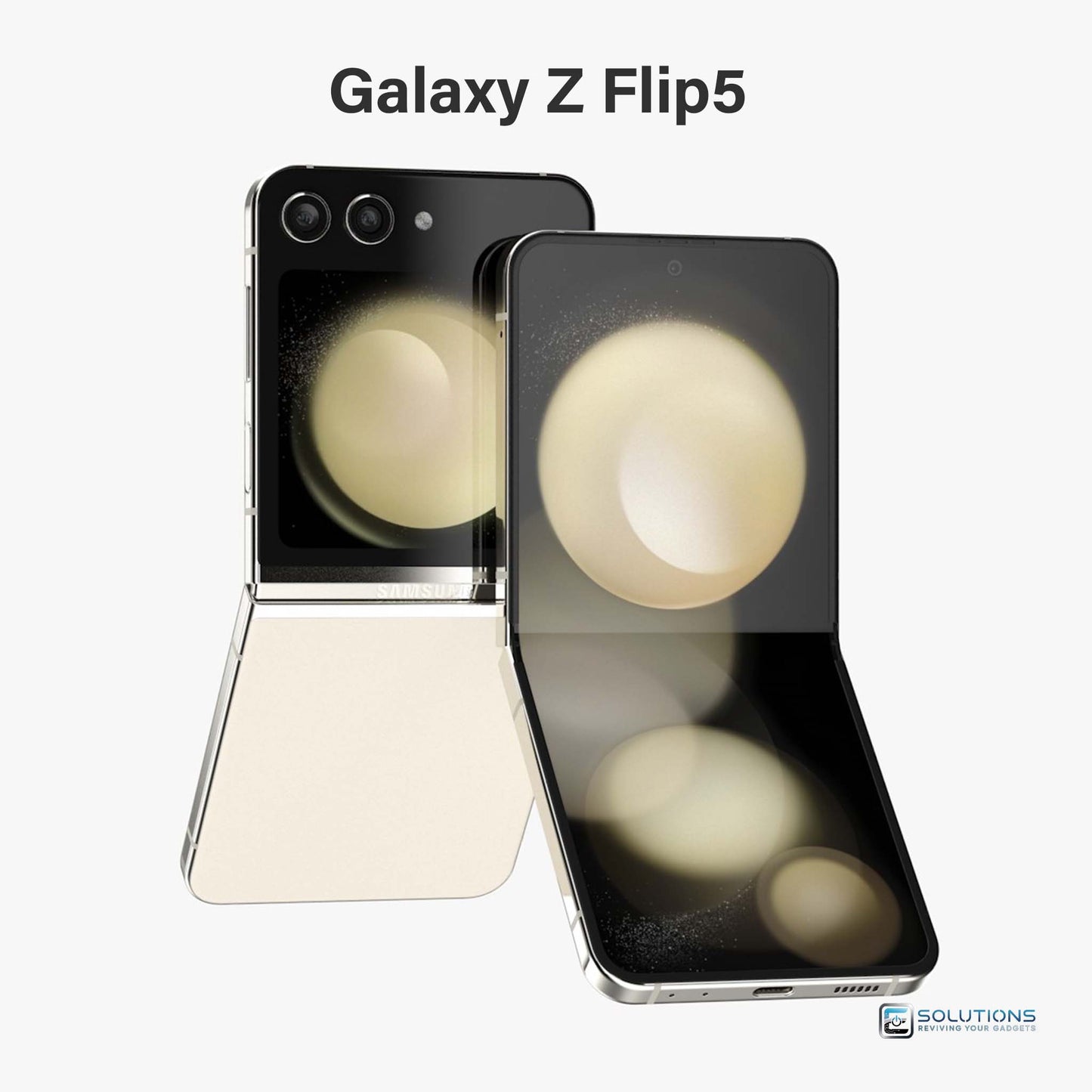 Samsung Galaxy Z Flip 5 Cream — elegant light finish, unlocked foldable phone for wholesale and retail