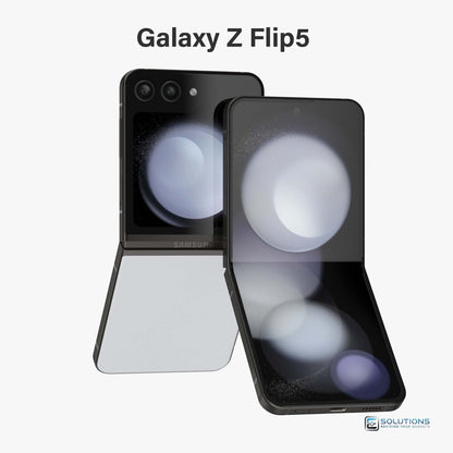 Samsung Galaxy Z Flip 5 Gray — exclusive neutral tone, unlocked foldable in 256GB and 512GB