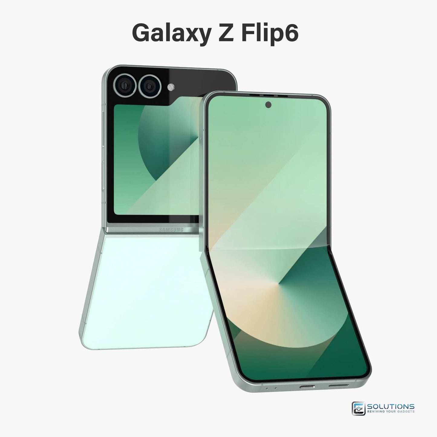 Samsung Galaxy Z Flip 6 Mint — refreshing color finish, unlocked foldable with 256GB and 512GB