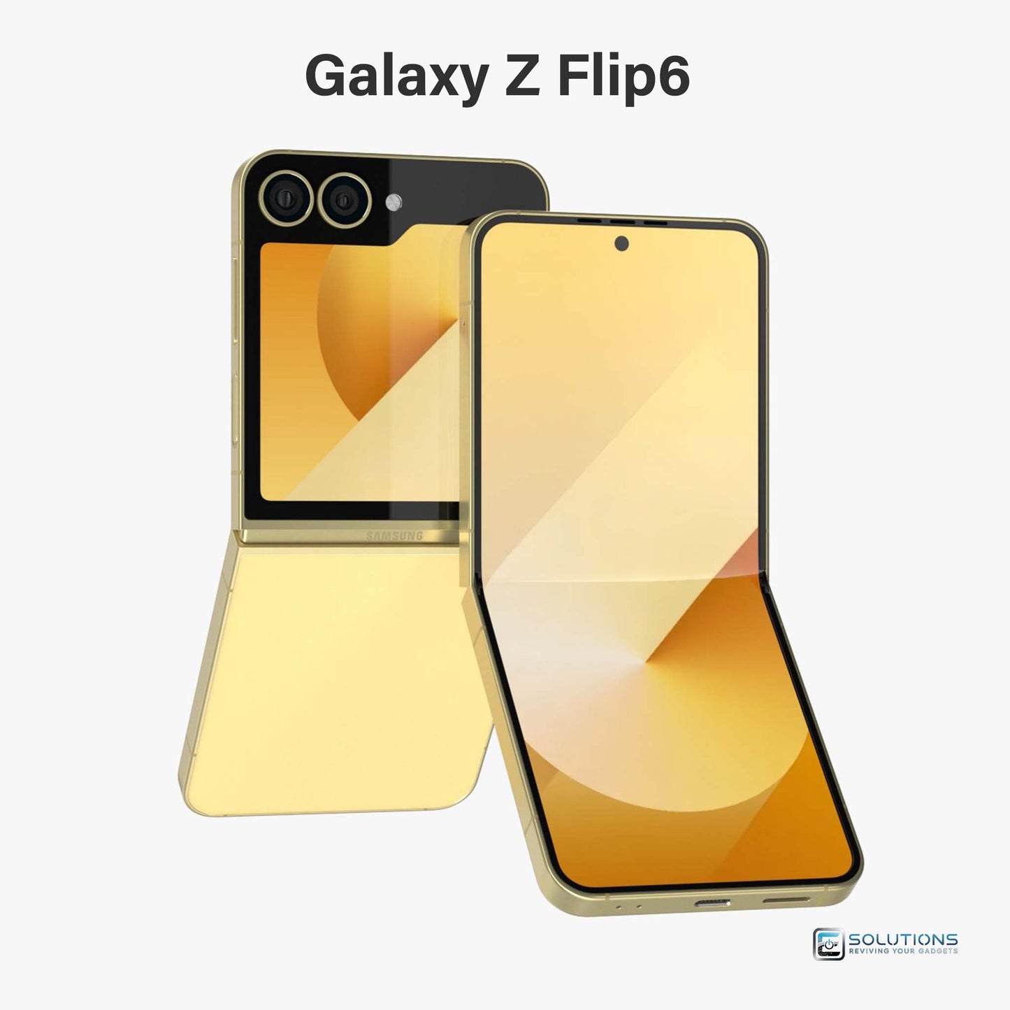 Samsung Galaxy Z Flip 6 Yellow — bold color option, unlocked foldable available for retail and wholesale with 256GB and 512GB