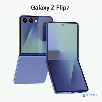 Samsung Galaxy Z Flip 7 Blue Shadow — premium unlocked foldable with sleek design, offered for retail and wholesale in 256GB and 512GB