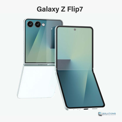 Samsung Galaxy Z Flip 7 Mint — refreshing exclusive color finish, unlocked foldable sold in 256GB and 512GB for wholesale and retail customers