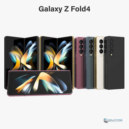 Samsung Galaxy Z Fold 4 lineup in Graygreen, Phantom Black, Beige, and Burgundy — factory unlocked foldable smartphones for retail and wholesale with 256GB, 512GB, and 1TB storage