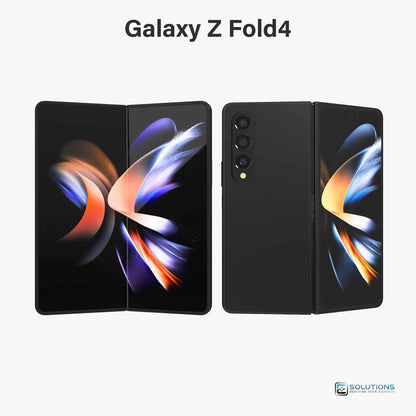 Samsung Galaxy Z Fold 4 Phantom Black — sleek unlocked foldable smartphone, sold for retail and wholesale with 256GB, 512GB, or 1TB storage