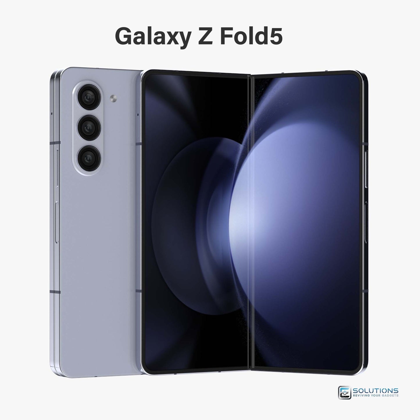 Samsung Galaxy Z Fold 5 Icy Blue — stylish unlocked foldable smartphone, offered in 256GB, 512GB, and 1TB storage for retail and wholesale