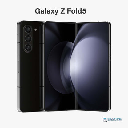 Samsung Galaxy Z Fold 5 Phantom Black — premium unlocked foldable phone, available for wholesale and retail with 256GB, 512GB, and 1TB