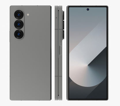 Samsung Galaxy Z Fold 6 Silver Shadow — sleek unlocked foldable with dynamic gray-silver finish, available in 256GB, 512GB, and 1TB for retail and wholesale