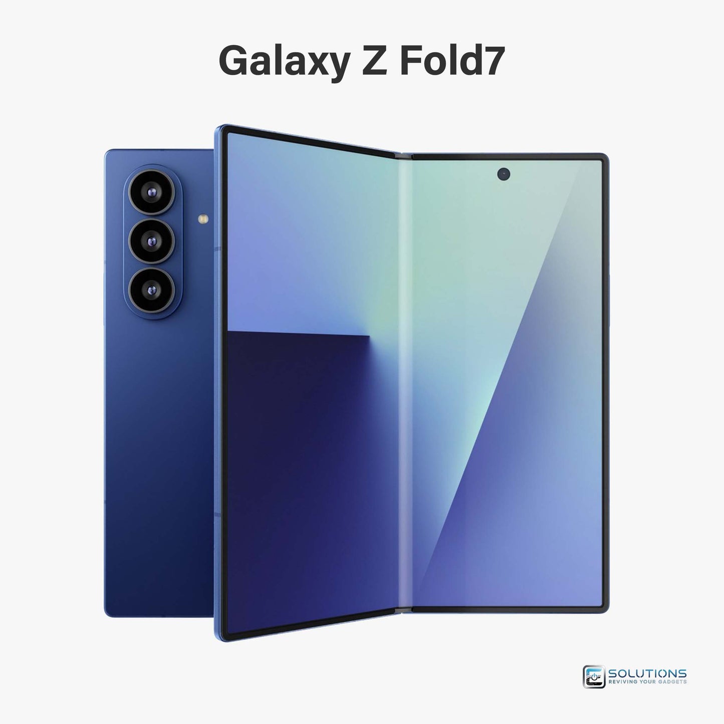Samsung Galaxy Z Fold 7 Blue Shadow — premium unlocked foldable phone, available in 256GB, 512GB, and 1TB for retail and wholesale