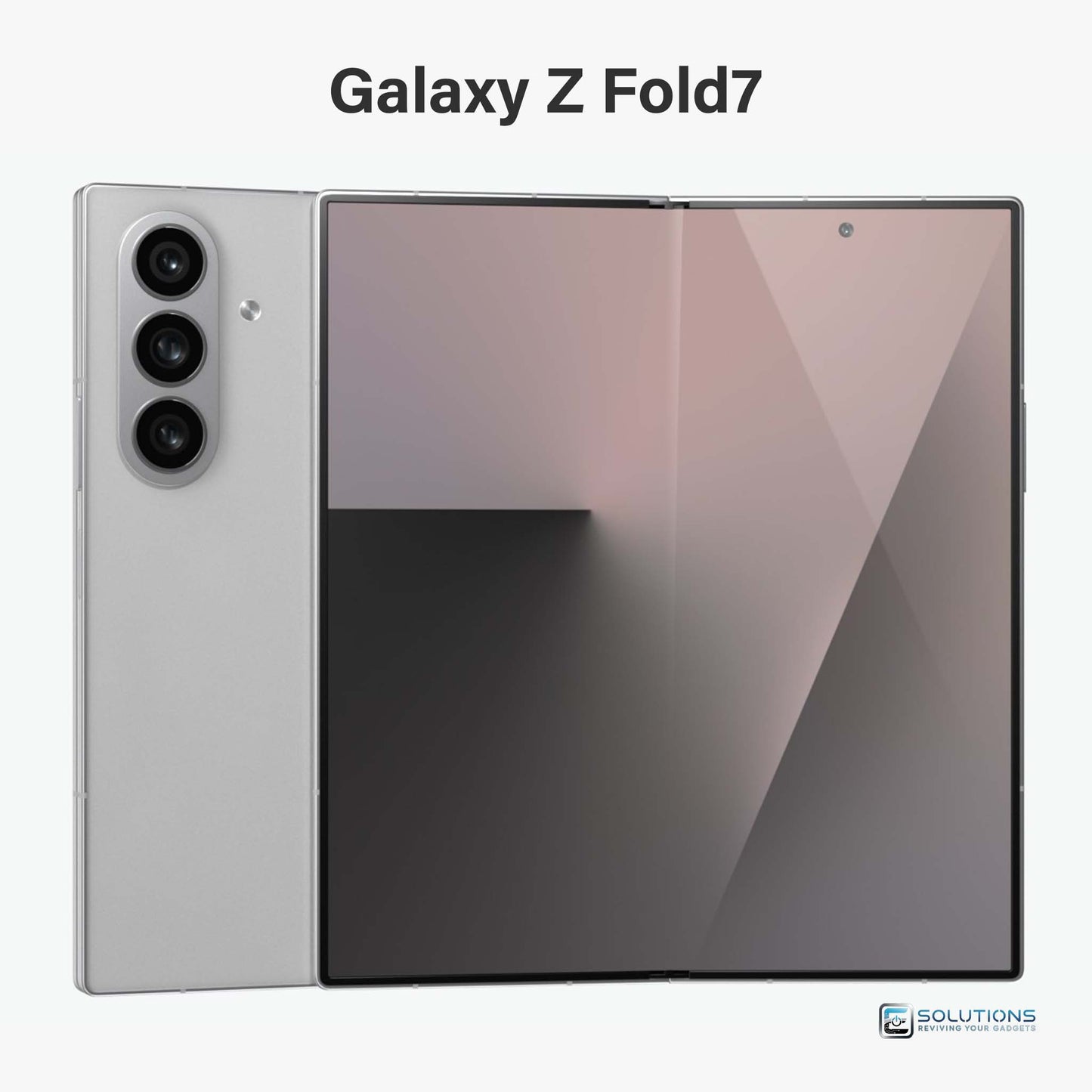 Samsung Galaxy Z Fold 7 Silver Shadow — sleek titanium-like finish, factory unlocked, sold for wholesale and retail in 256GB, 512GB, and 1TB storage