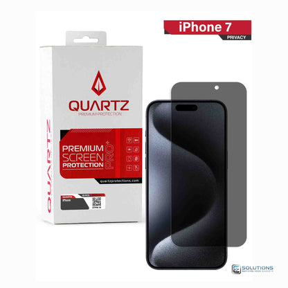 Privacy screen protector for iPhone 7 — thin transparent glass protection.