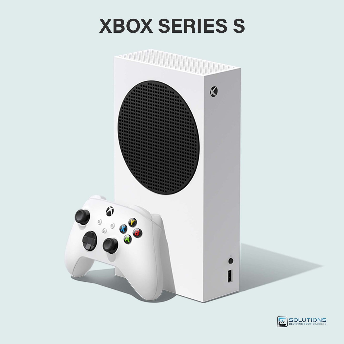 Xbox Series S — slim side profile with controller, available in 512GB and 1TB storage models for retail and wholesale distribution